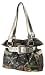 Pewter Trim Belted Rhinestone Western Buckle Soft Camo Purse Camouflage Cowgirl Bag