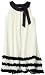 Rare Editions Girls 7-16 Chiffon Dress,Ivory/Black,12