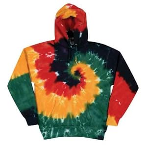 Rasta Spiral Tie Dye Hoodie