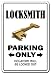LOCKSMITH ~Novelty Sign~ parking signs key lock gift