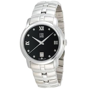 ESQ by Movado Men's MUSE Stainless Steel Bracelet Black Dial Watch #07301344