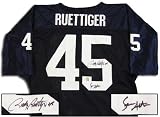 Rudy Ruettiger And Sean Astin Dual Signed Notre Dame Jersey