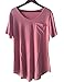 FUNOC Ladies Women Loose Leopard Printing Chiffon Casual Tops T Shirt Blouse (Fluorescent Red, V-Neck, L)