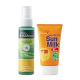 オーガニック・夏のおでかけセット（虫よけ＋ベビーUVクリーム）〈送料無料！〉※〈商品名：オーガニックマドンナ アロマガードミスト／ベビーマドンナサンミルク〉