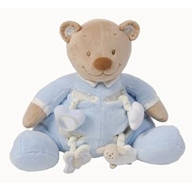 Nattou  Mega 45cm bear with activities Gilles blue  0+