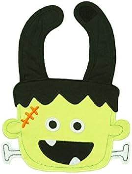 Green Frankenstein Monster Baby Die Cut Bib