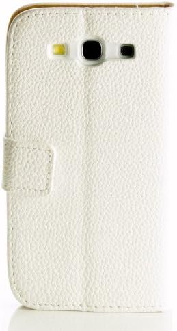 White Paris Eiffel Tower Fox Lovely Bling Diamante diamond Chrome Shining Leather Cover front & back wallet Card Slot fits Samsung Galaxy S3 I9300 SIII leather case fox