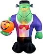 Set of 4 Airblown&reg; Inflatables Monster Holding a Jack-o-Lantern