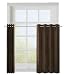 Maytex Suede Accordion Kitchen Tier Window Panel, Chocolate