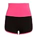 Lush Moda Athletic Yoga Shorts with High Waist for Running Biking or Casual Wear