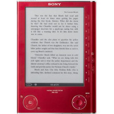 Sony Reader Digital Book PRS-505 RC - Sony Reader Software 6 E Ink - sangria red
