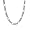 9mm Men's Stainless Steel Figaro Necklace, 24 inches