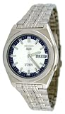 Seiko 5 Men's Automatic Self-Winding Watch Model SNK645K1(Silver Face with Blue Lining)
