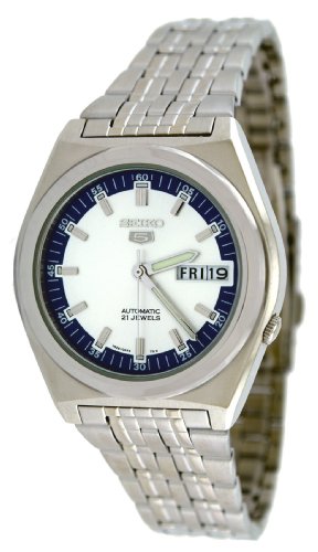 Seiko Men's SNK645K Seiko 5 Automatic Silver Dial Stainless Steel Watch