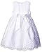 American Princess Girls' Embroidered Flower Design Organza Dress