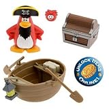 Disney Club Penguin Series 1 Mix 'N Match 2 Inch Mini Figure 2-Pack Captain Rockhopper with Treasure