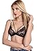 Wink Gal Women's Sexy Deep V Full Lace Thin Band Bralette