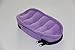 5-Bottle Purse-size Essential Oil Carrying Case - Lavender with Aqua Green interior