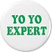 Yo Yo Expert 1.25â€ Pinback Button Pin YoYo Toy Sport Game