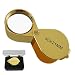 GOLD Pocket Magnifier - 30x Magnification, 21mm Loupe