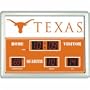 Texas Longhorns NCAA Scoreboard Clock & Thermometer (8.25"x12.25")