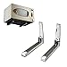 Stainless Steel Microwave Oven Bracket Foldable Stretch Wall Mount Rack Shelf