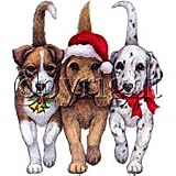 Christmas Puppies Adult Sweatshirt