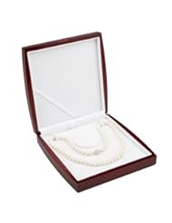 AAA 7.5-8mm White Freshwater Cultured Pearl Necklace 22in Elegant