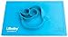 Placemat and Plate Suction Silicone by Lilbaby (Bird, Light Blue)