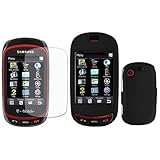 iNcido Brand Samsung T669/Gravity T Combo Rubber Black Protective Case Face ....