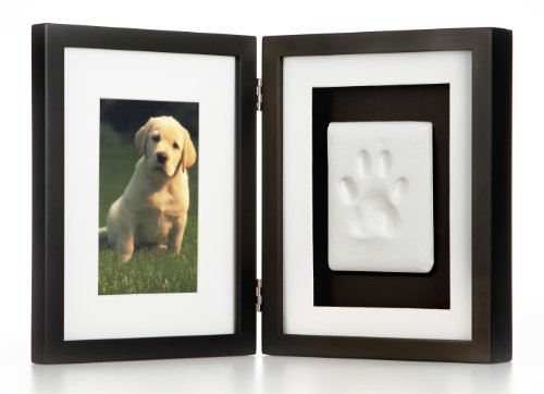Pearhead Pawprints Pet Memorial Desk Frame , Black