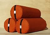 Bheka Round 100% Cotton Yoga Bolster (Orange)