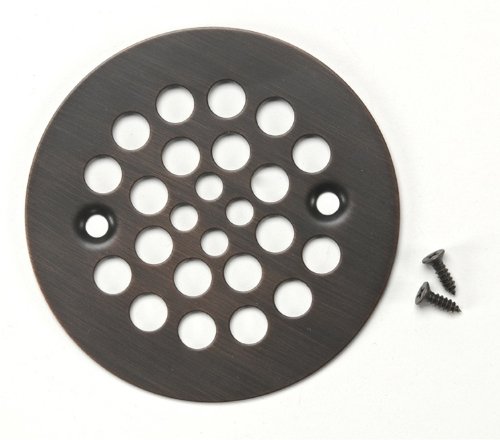 Premier Copper D-415ORB Round Shower Cover Drain, Oil Rubbed