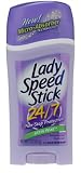 Lady Speed Stick 24/7 Anti-Perspirant Deodorant, Satin Pear, 2.3-Ounce Sticks (Pack of 6)
