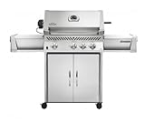 IMAGE OF Napoleon Prestige I Series P450RBNSS9 Natural Gas Grill with Infrared Rotisseries Burner, Stainless Steel