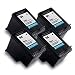 HP 94 C8765WN Compatible Combo Pack - 4 Black Ink Cartridges
