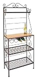 Grace 30 inch Gourmet Bakers Rack with 1 Maple Shelf