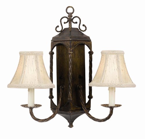 World Imports Lighting 7462-38 Bengal Bay 2-Light Wall Sconce, Iron Oxide