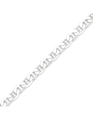 Sterling Silver 7mm Anchor Chain Bracelet - 9 Inch