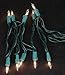 Novelty Lights 10 Light Clear Christmas Craft Mini Light Set, Non-Connectable, Green Wire, 4' Long