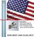 Spinning Flagpole USA American Flag Kit - SALE!