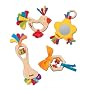 Sassy Earth Brights 4 pc Wooden Toy Gift Set