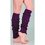 Leg Warmers, Cable Knit Purple