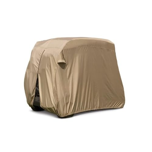 Best Price Classic Accessories Fairway Golf Cart Easy-On Cover, Tan
