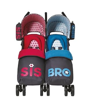 you 2 double stroller - sis 'n' bro