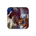 Before The Mirror By Edgar Degas Square Coasters - Set of 4