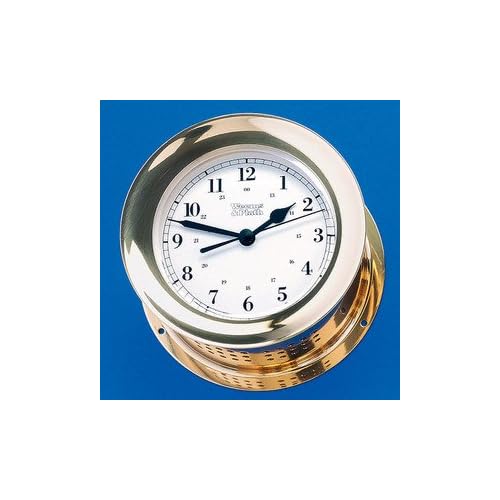 !Weems & Plath Atlantis Collection Quartz Ship's Bell Clock (Brass