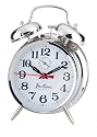 Saxon Chrome Double Bell Alarm Clock