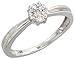 14 Karat Weissgold Fantasie Trauben Diamanten Ring, mit 0.16 Karat Brilliantschliff Diamanten, (5mm) breit