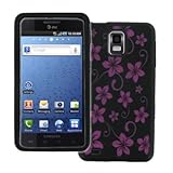 EMPIRE Black with Hot Pink Hawaiian Flowers Design Silicone Skin Case Cover ....